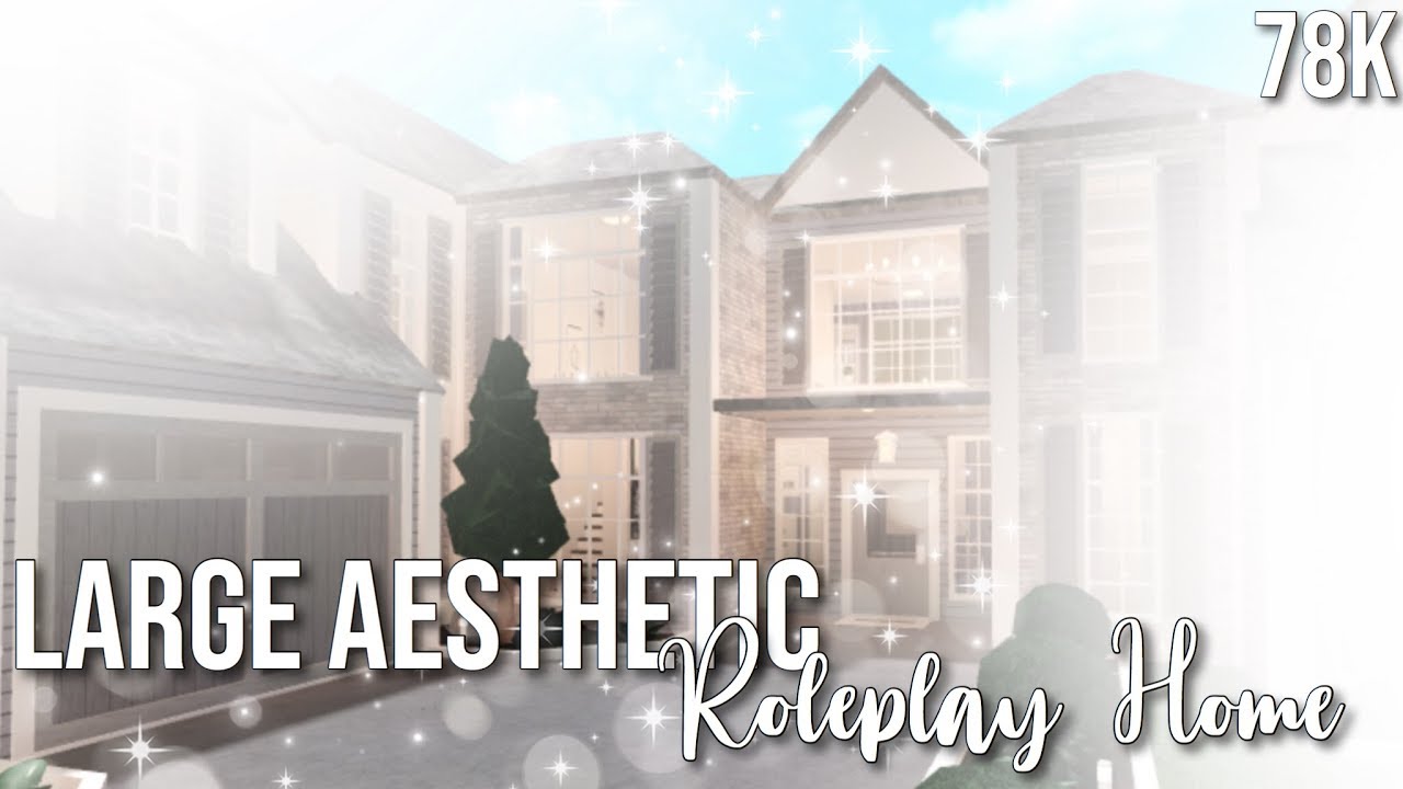 ROBLOX | Bloxburg : Large Aesthetic Roleplay Home ♡ ( 78k )