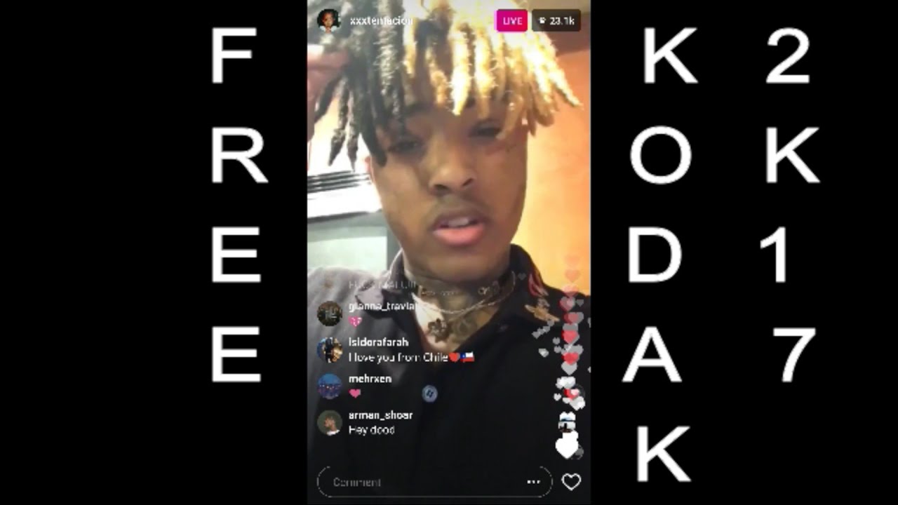 XXXTENTACION TALKS FREE KODAK! Instagram Live - 4/3/17