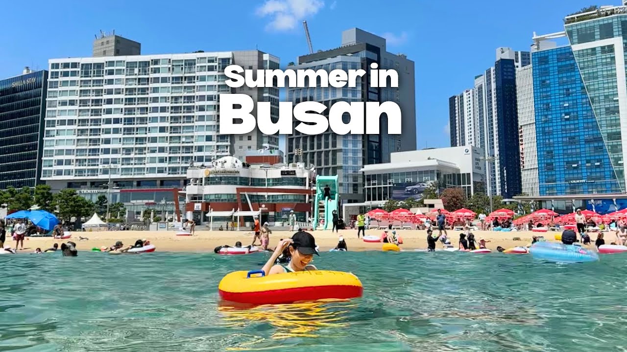 We Actually Swam In Busan 🏖️🇰🇷  | BUSAN TRAVEL VLOG