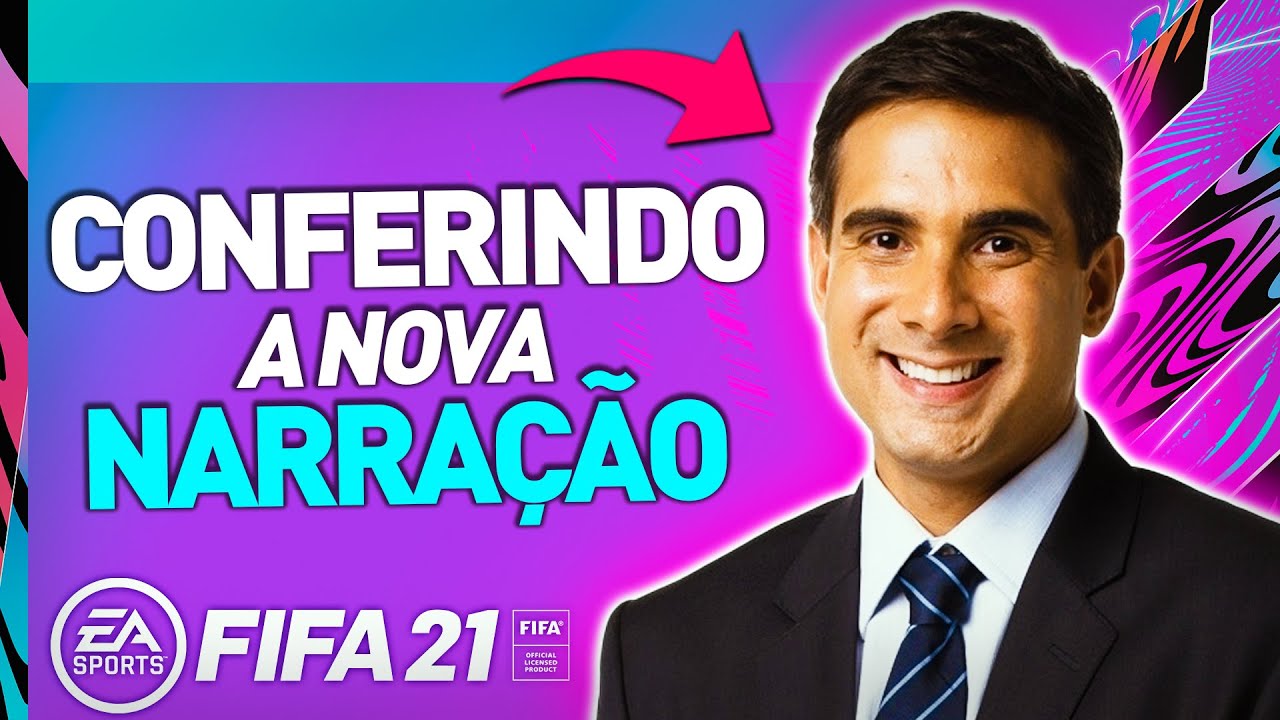 Conferindo COMO FICOU a NARRAÇÃO do GUSTAVO VILLANI no FIFA 21! [LIVE]
