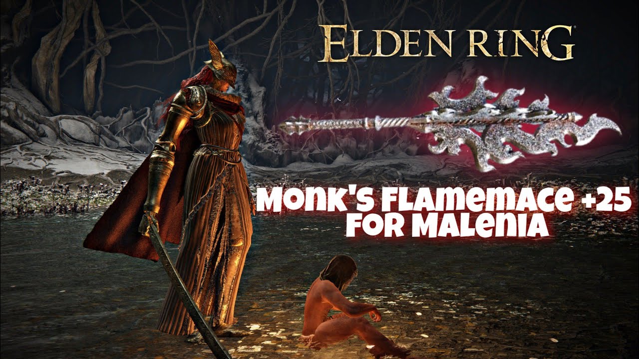 Monk's Flame Art Flamemace +25 for Malenia