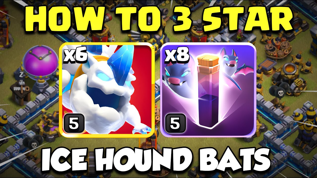 This TH12 Ice Hound Bats Strategy is BROKEN! in Clash of Clans