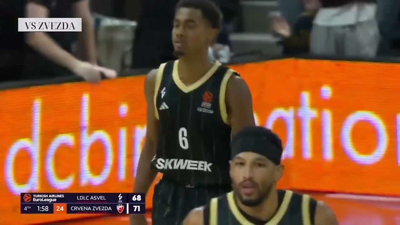 THEO MALEDON(BORN:2001)EUROLEAGUE HIGHLIGHTS IN A 2ROUND WEEK(VS OLYMPIAKOS - VS ZVEZDA).TEAM:ASVEL