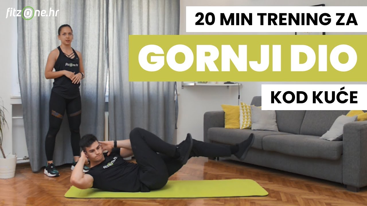 20-minutni TRENING ZA GORNJI DIO TIJELA kod kuće!🤸‍♀️