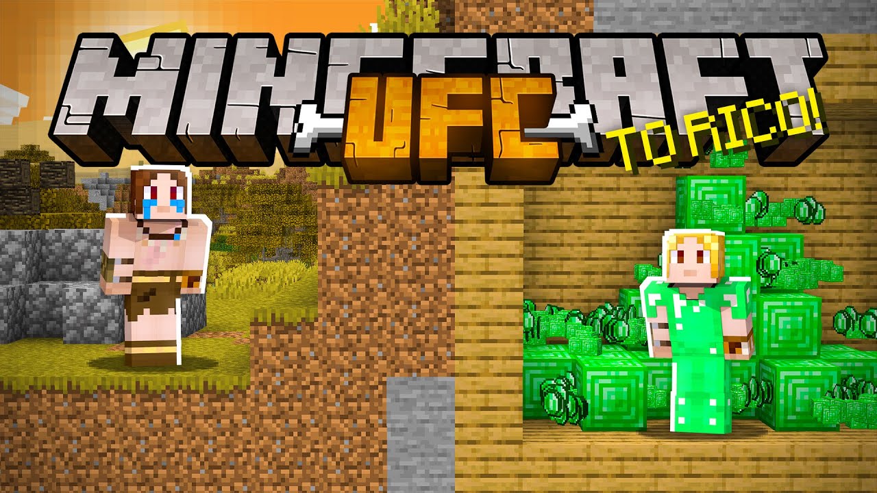 FARMANDO UM MONTE DE ESMERALDA E FICANDO RICO ! - MINECRAFT UFC #6