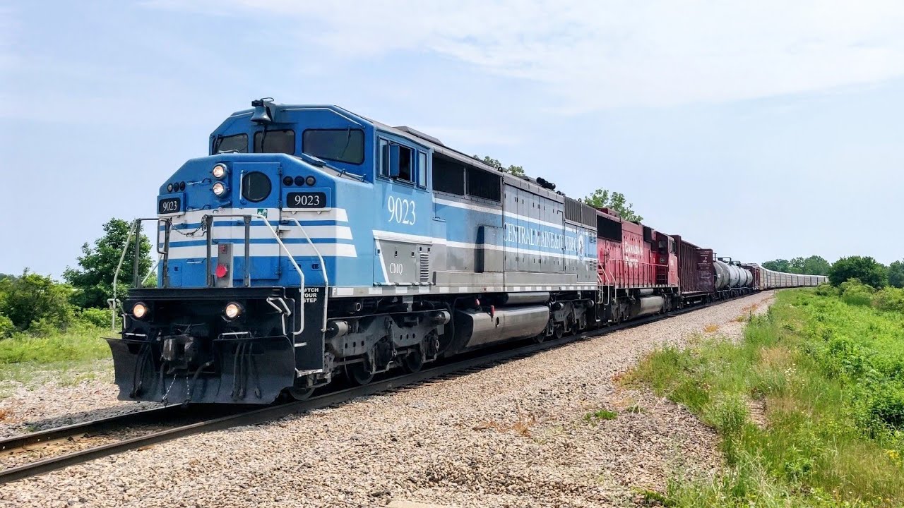 [4K] [Rare] CP 247 Arrives At Welland With CMQ 9023 On Point!