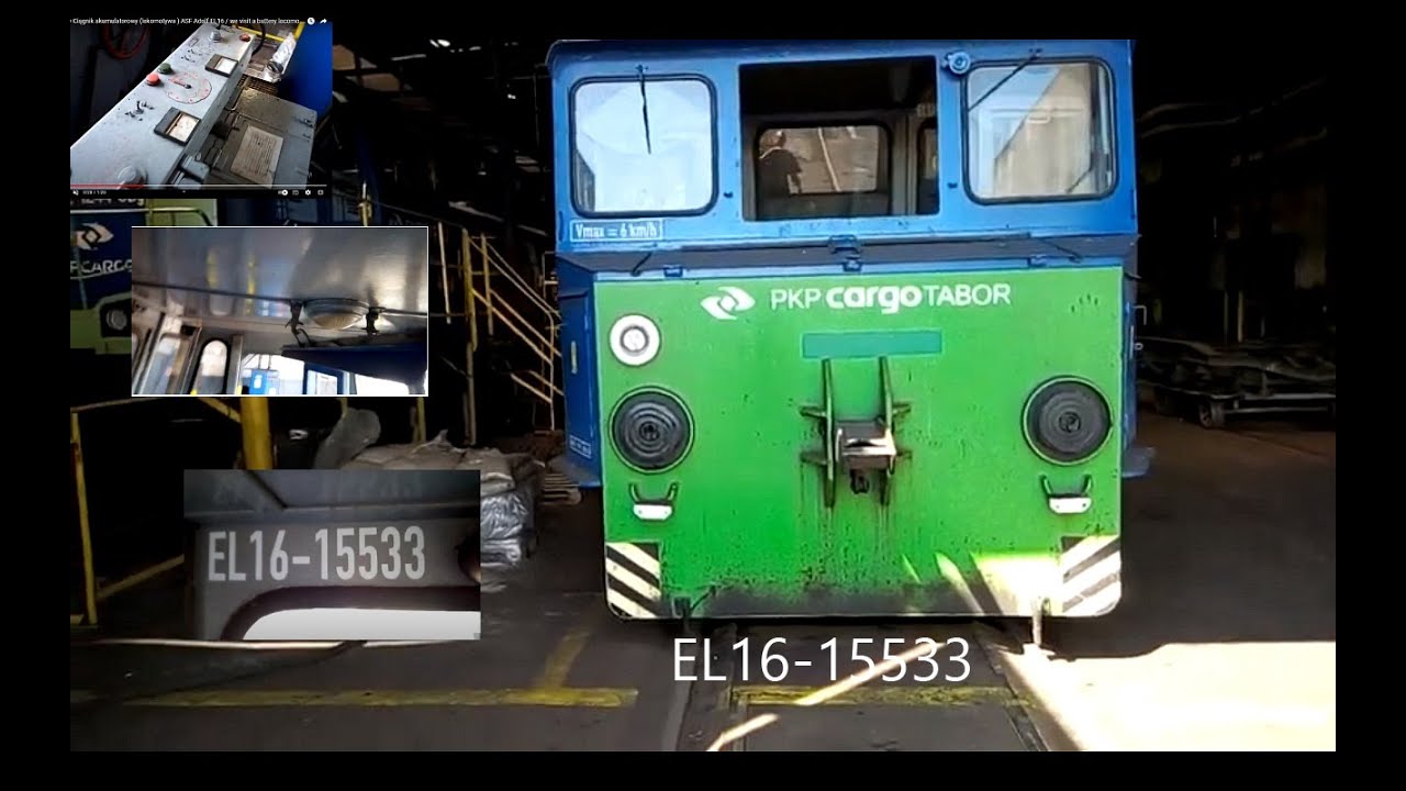 Zwiedzamy Ciągnik akumulatorowy (lokomotywa ) ASF Adolf EL16 / we visit a battery locomotive