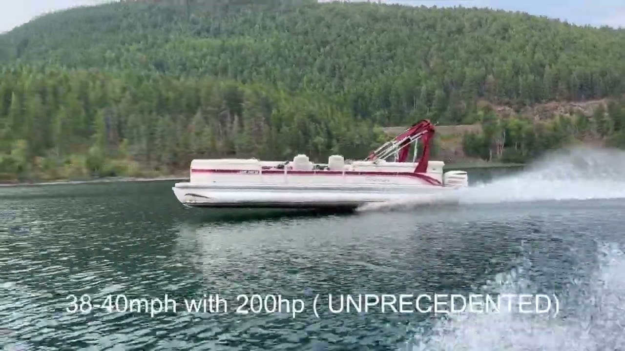 Tritoon Speed Help, Improve tritoon performance with a superior VARA&reg;Foil Tritoon hydrofoil USA Made