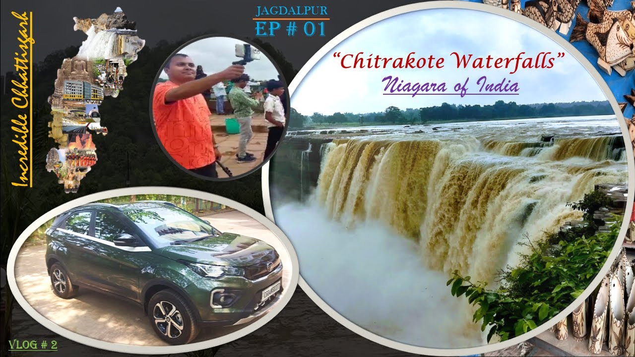 Monsoon Jagdalpur Trip | EP#1 | Road Trip | Nava Raipur to Chitrakote Waterfalls | Nexon | CG
