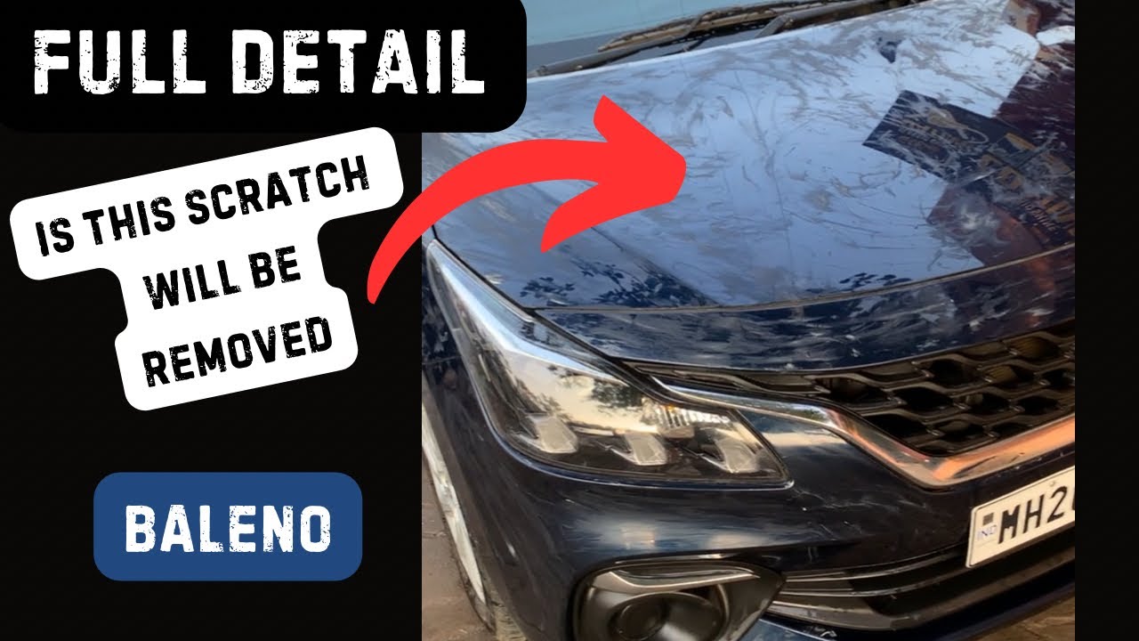 Maruti Suzuki BALENO - Full Detailing Process | scratches removal