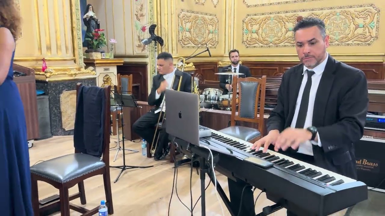 Casamento Igreja São Sebastião Louveira SP Jund Brass Coral e Orquestra 