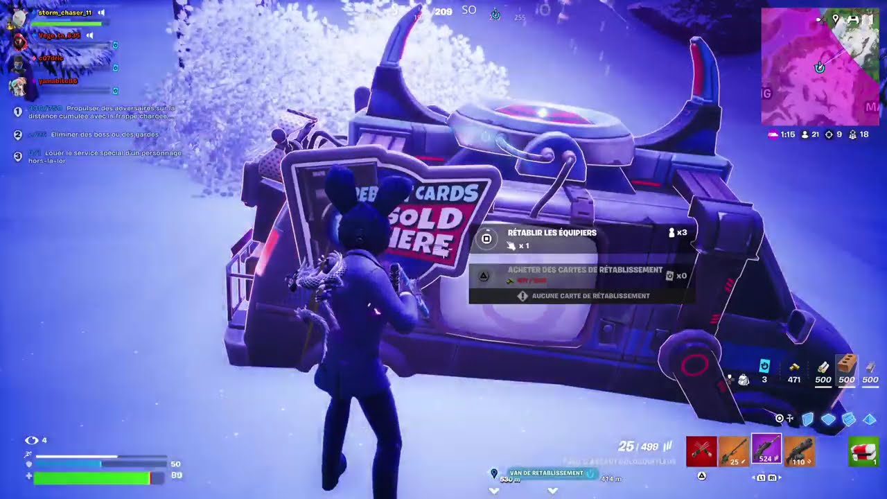 fortnite chapitre 6 saison 2... section comblée....