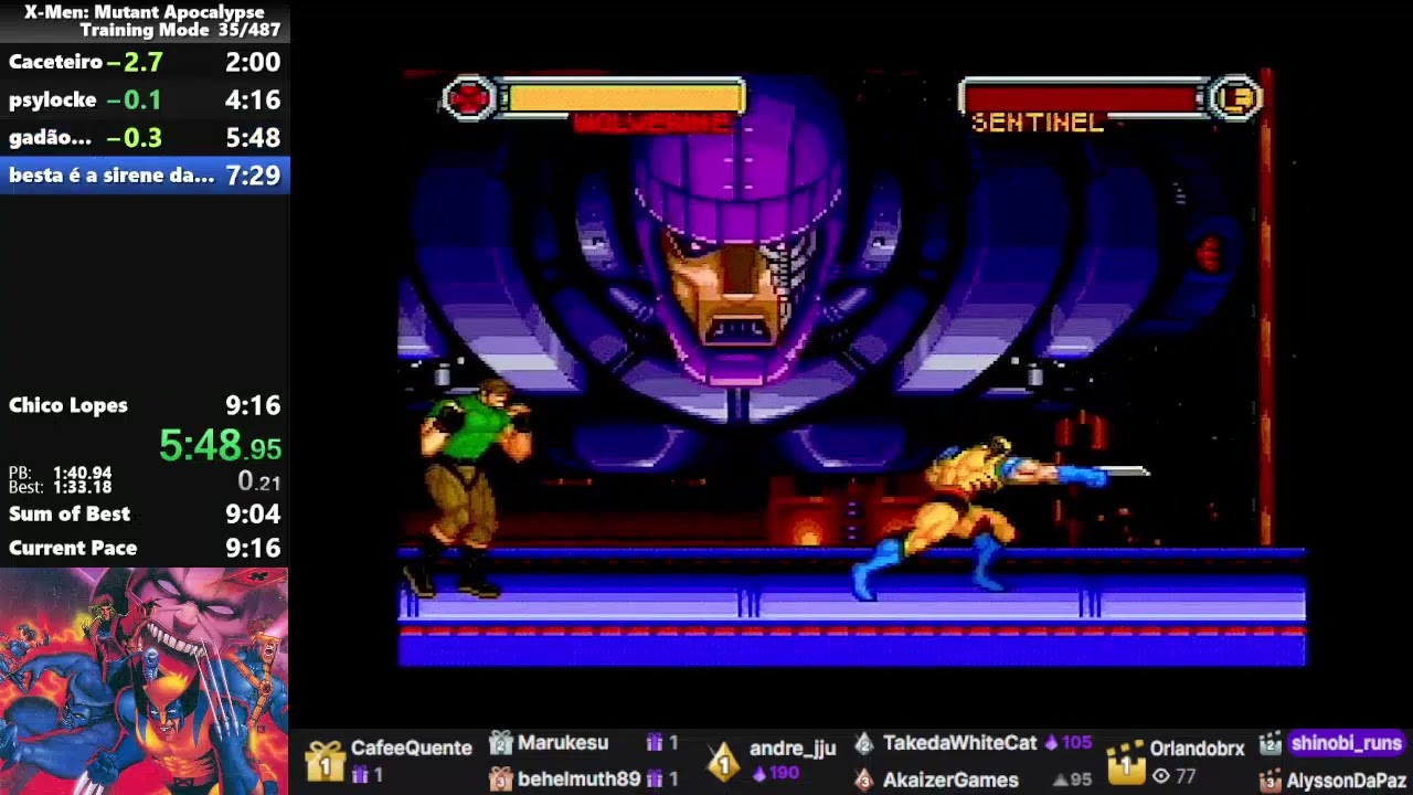 X-Men: Mutant Apocalypse Training Mode Speedrun 