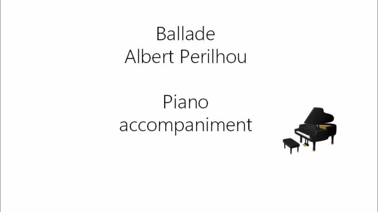 Ballade:Albert Perilhou　Pino accompaniment