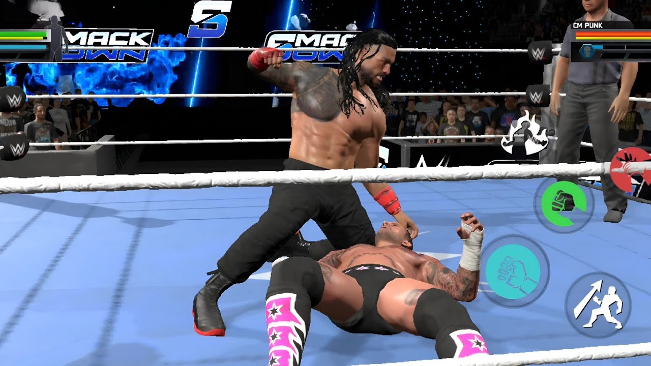 Roman Reigns Vs CM Punk🔥 WWE Gameplay