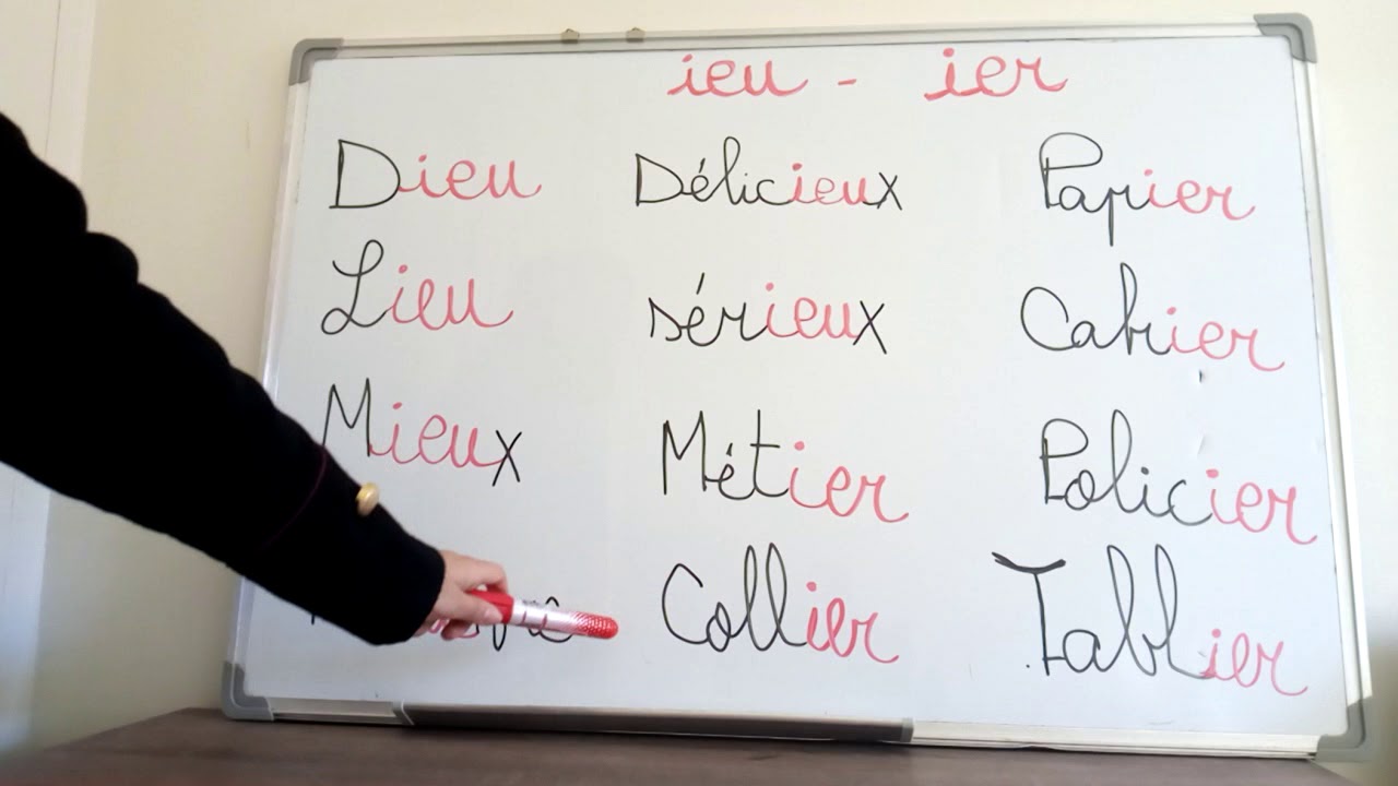 Leçon 22 - la lecture des sons   IEU et IER  الدرس 22- قراءة الأصوات