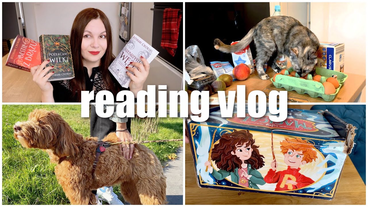 Ukochana trylogia, potterowy unboxing i pyszna beza z owocami! 🍰📚 READING VLOG
