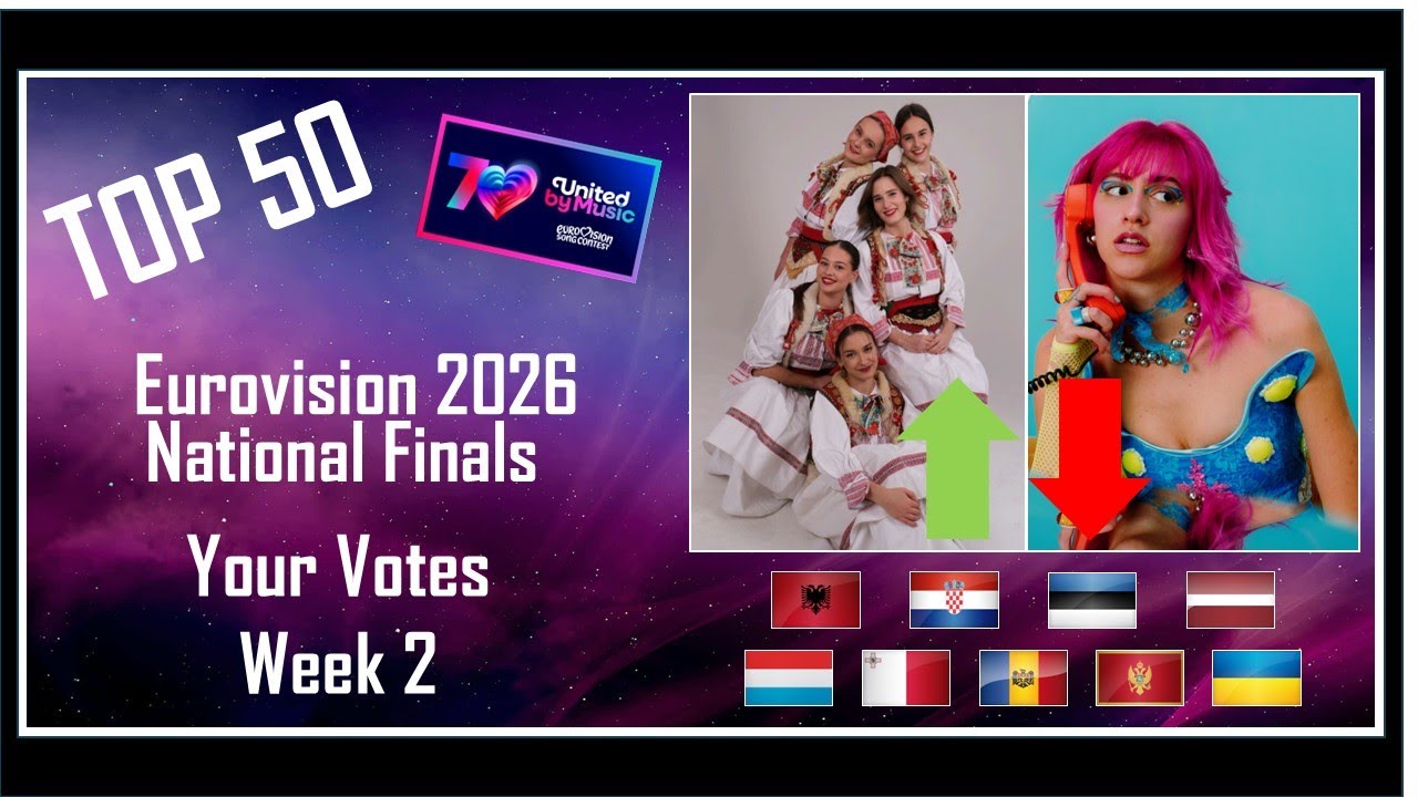 YOUR VOTES | TOP 50 | National Finals | Eurovision 2026 Charts Week 2