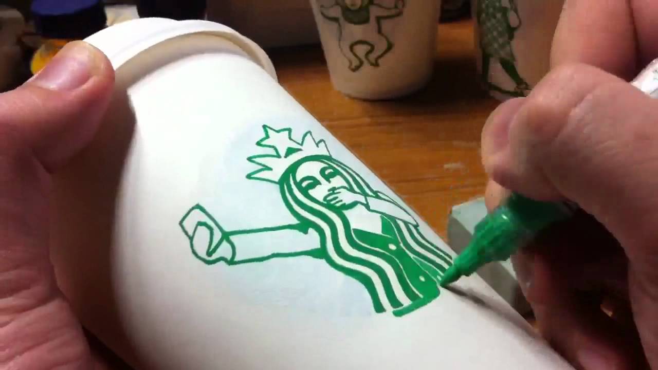 STARBUCKS Cup Art - Grow Up