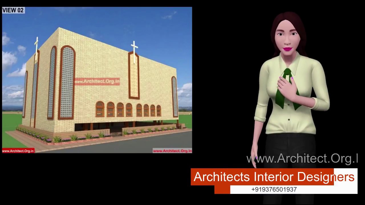 Church Planning by Experts Architects on 120 feet by 80 feet wide plot