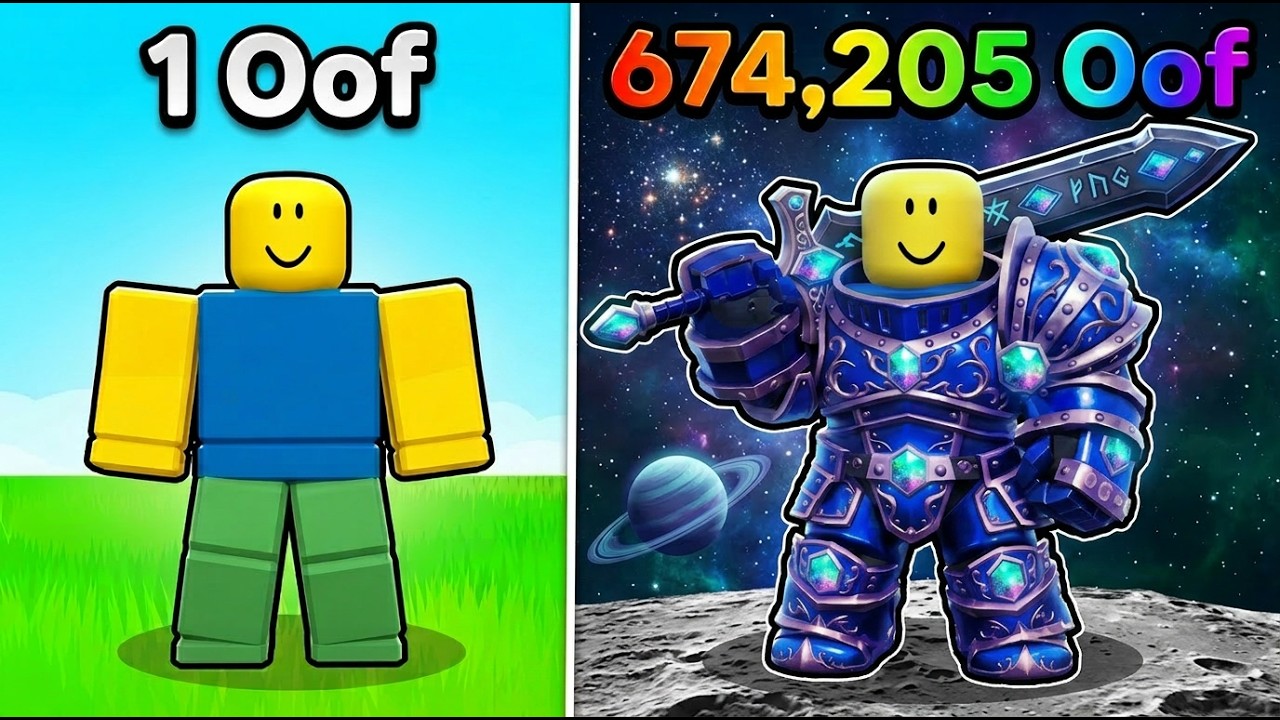 Я прошёл путь от новичка до профессионала в Roblox Noob Incremental!