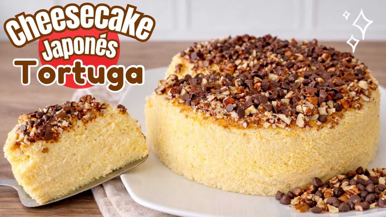 CHEESECAKE JAPONES TORTUGA | POSTRE 2 EN 1 CHOCOLATE NUECES Y DULCE DE LECHE | POSTRES CON IXCHEL