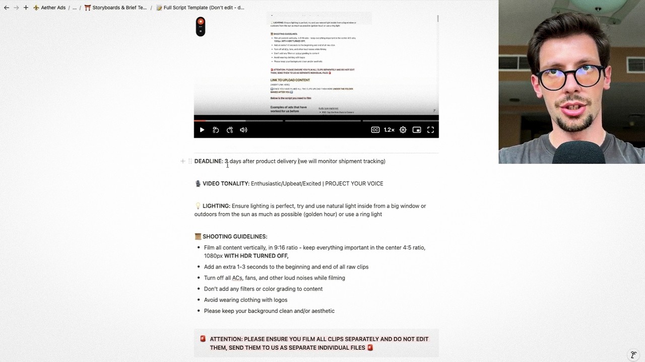 How To Brief UGC Creators (Free Template)