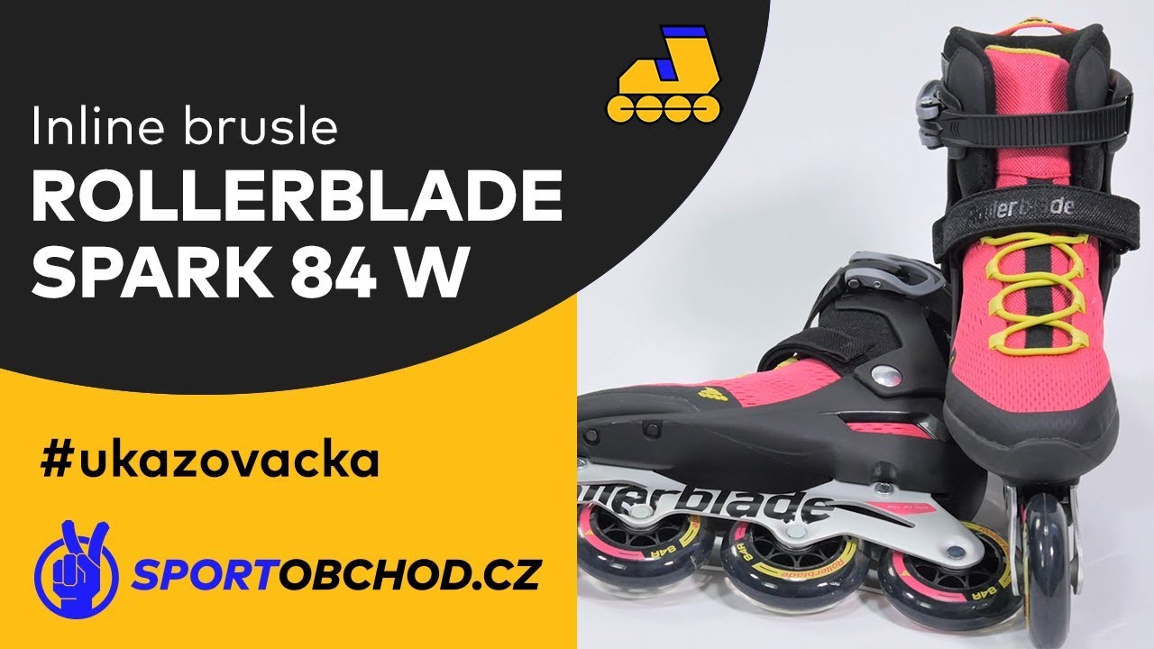 Inline brusle Rollerblade Spark 84 W Red 