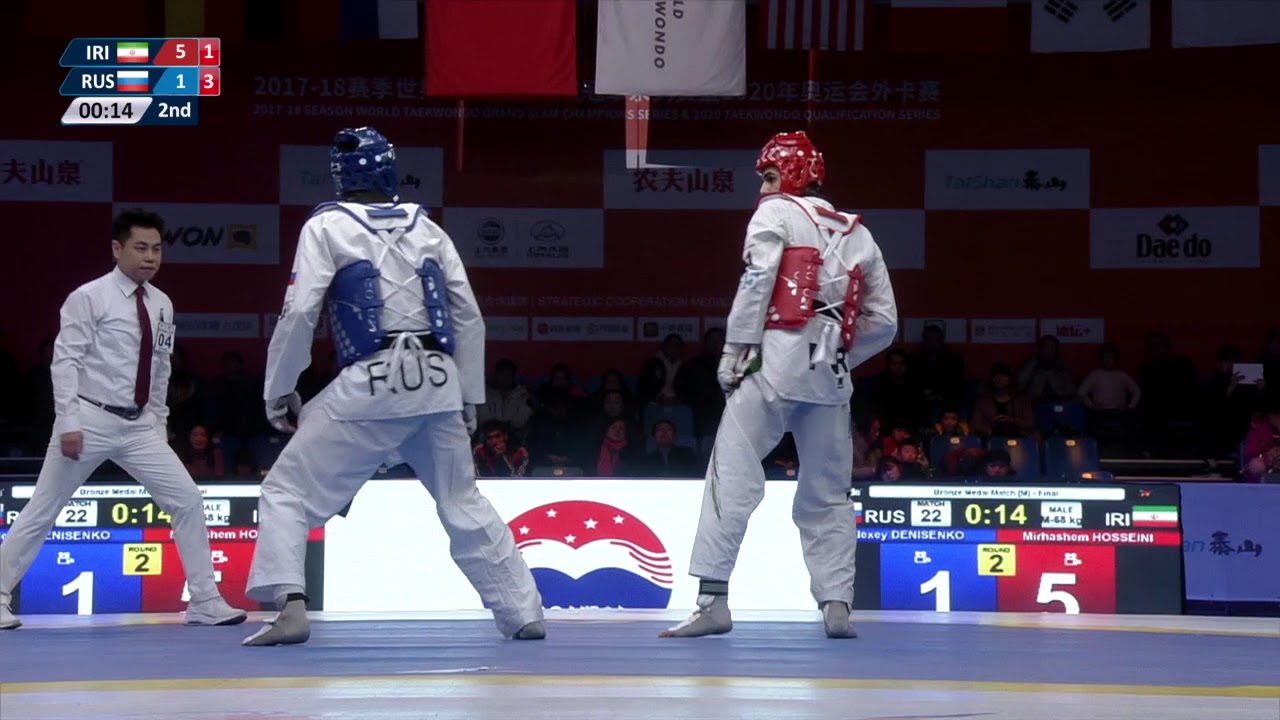 [M-68kg Brozen Match ] Alexey Denisenko (RUS) VS Mirhashem Hosseini (IRI)