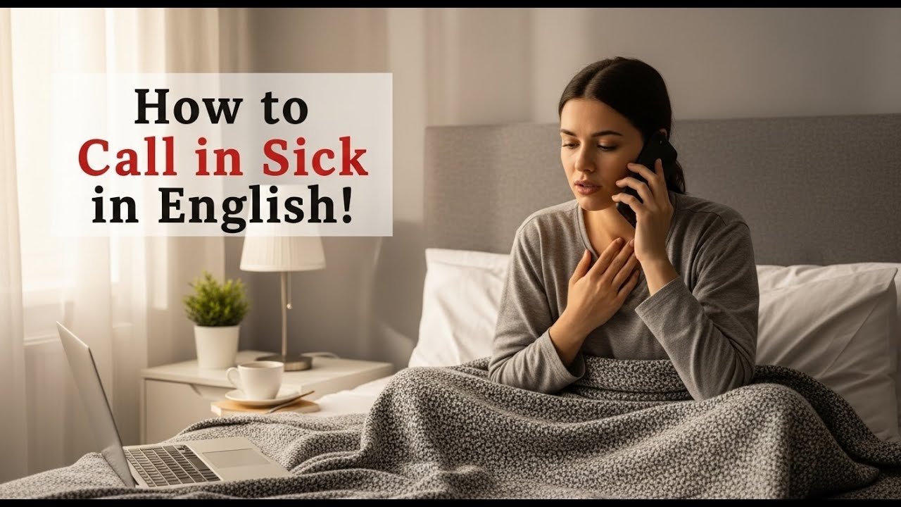 🤒📞 Call in Sick in English — What to Say to Your Boss or Teacher | Speak Easy English