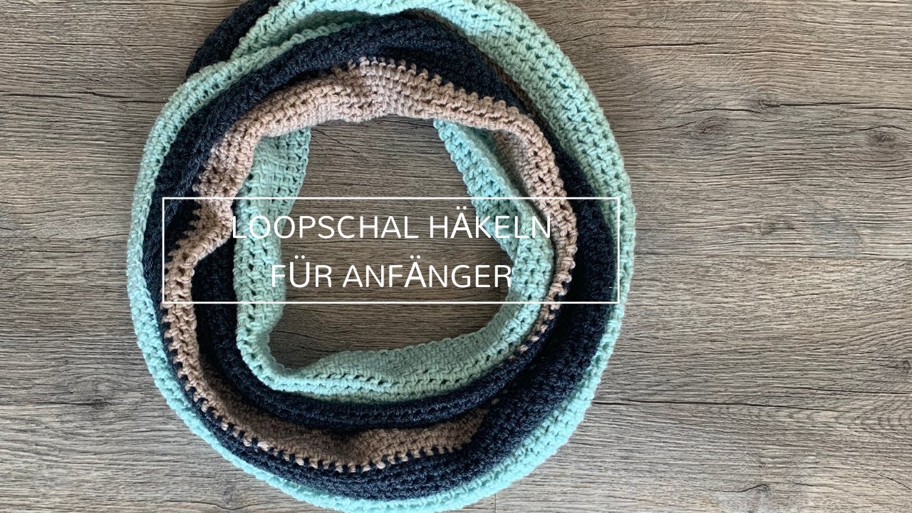Häkeln für Anfänger: Loop Schal in halben Stäbchen