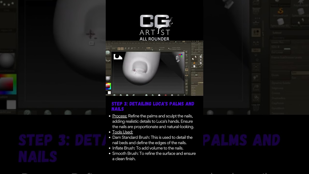 Disnep Pixar Luca in zbrush PT 9