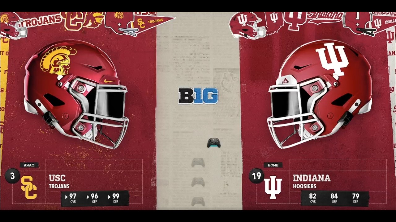 NCAA Indiana rebuild 2034 week 9 Vs. #3 USC