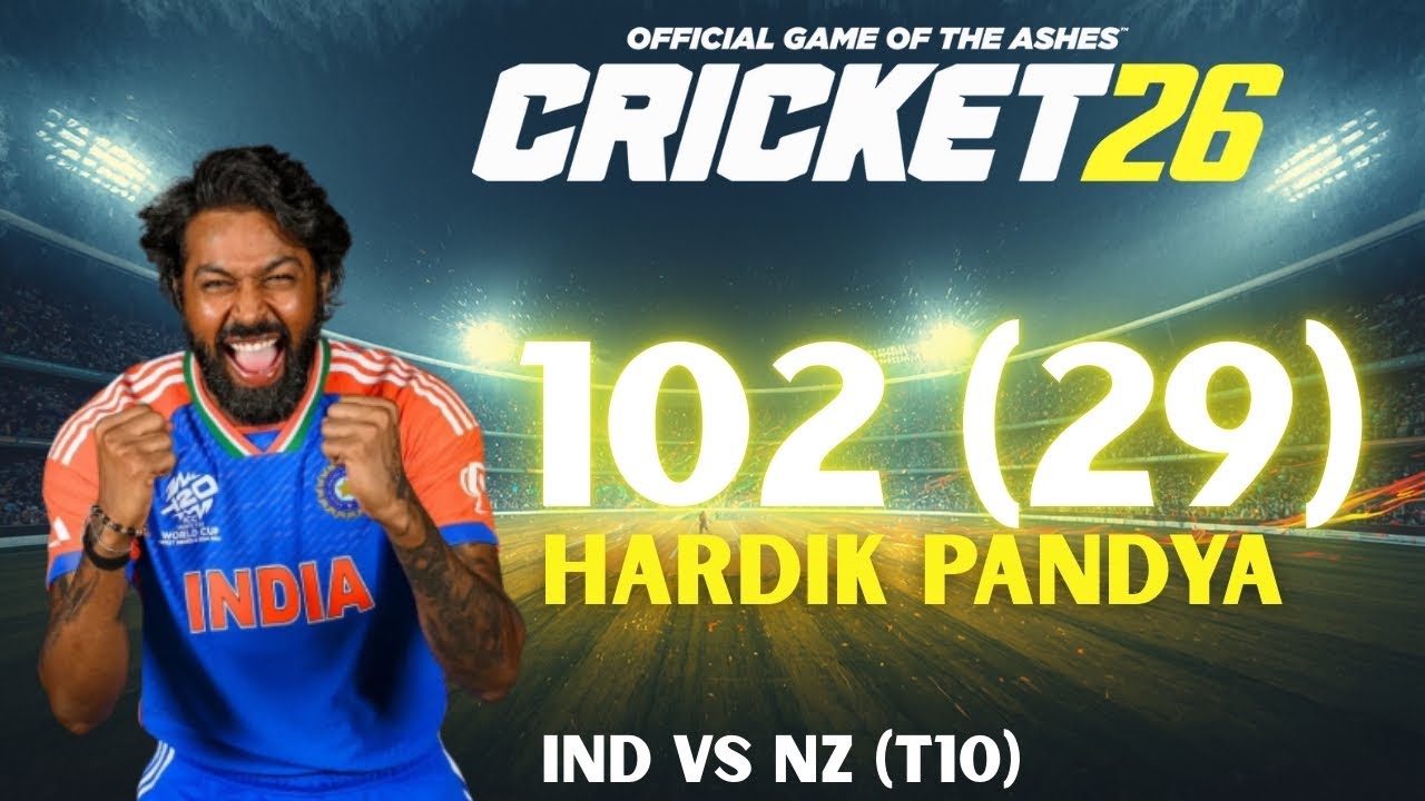 Hardik Pandya’s INSANE 102(29) Century! | Cricket 26 Madness
