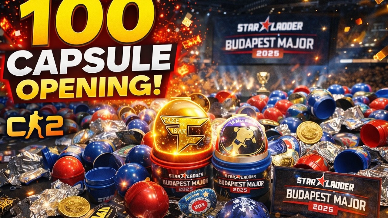 Открыли 100 капсул в кс 2.Битва капсул StarLadder Budapest Major 2025.