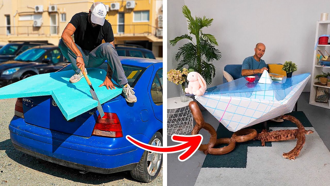 Crafting a Math Notebook Coffee Table 📝✨ DIY Decor & Furniture Ideas