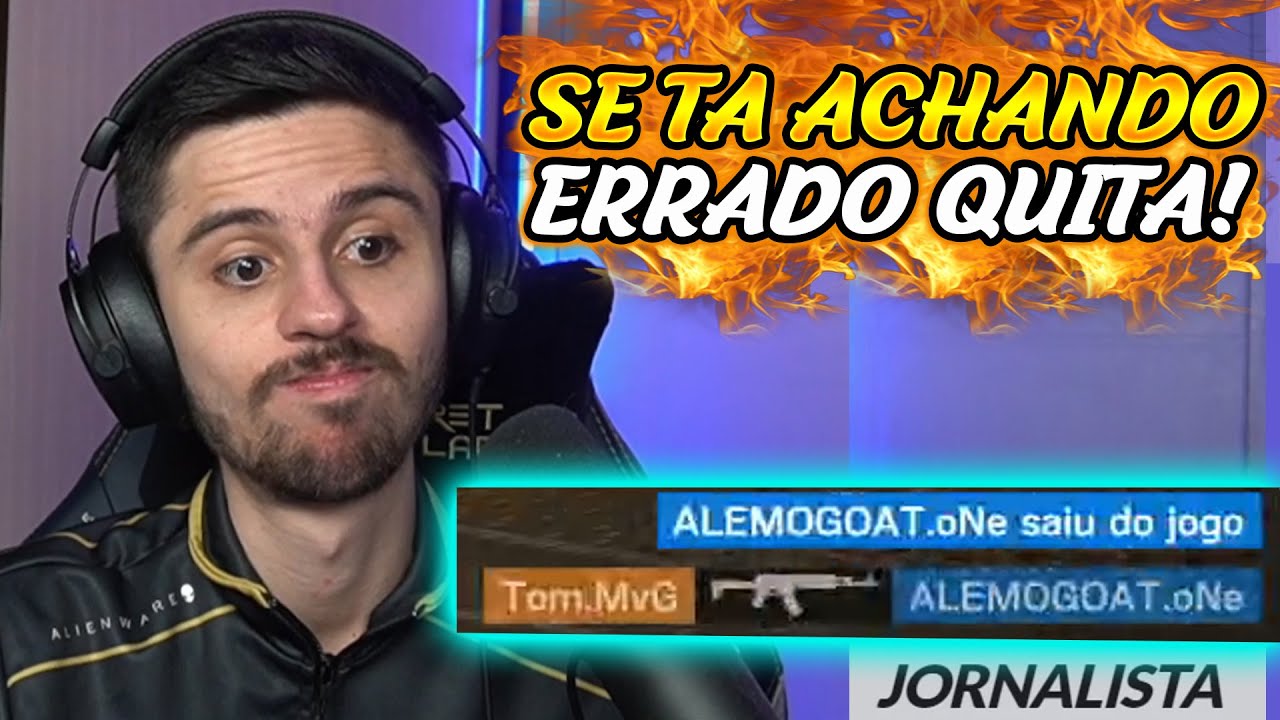 ALEM&Atilde;O N&Atilde;O AGUENTOU A GAMEPLAY DO PECHITO E QUITOU DO LOBBY! - CASOS DE PRO PLAYERS