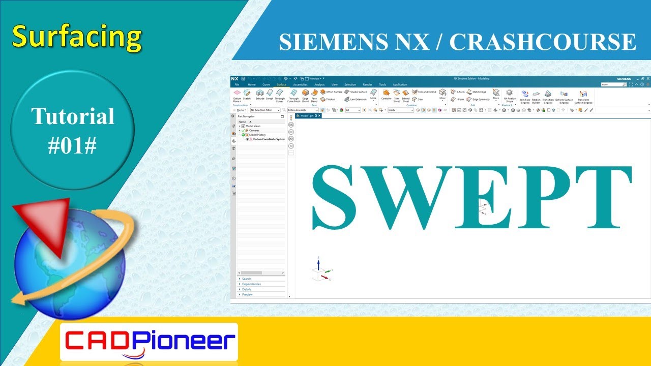 Siemens NX / Surfacing / Swept Command