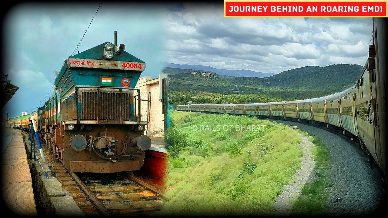 Salem TO Bangalore by 11014 KURLA express ! | Incredible GHATS view! | INDIAN RAILWAYS