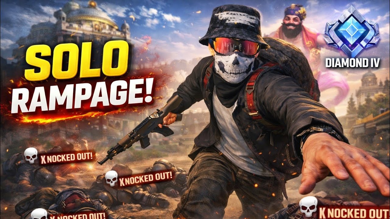 Pubg Mobile Solo gameplay – 8 Enemies Eliminated (Almost 9) Diamond IV Skyhigh