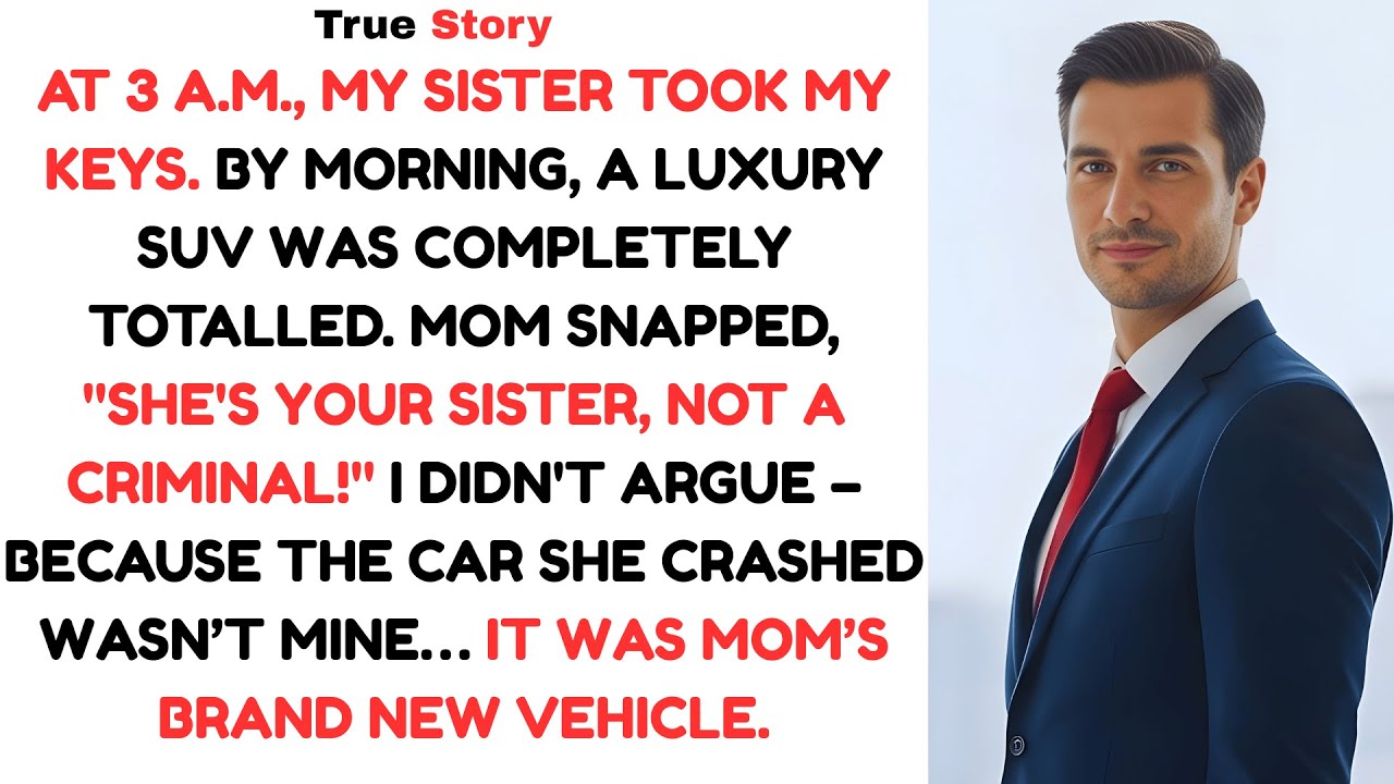 My Sister Crashed a 45K Car She Stole From Me, But the Twist Made My Mom Go Silent