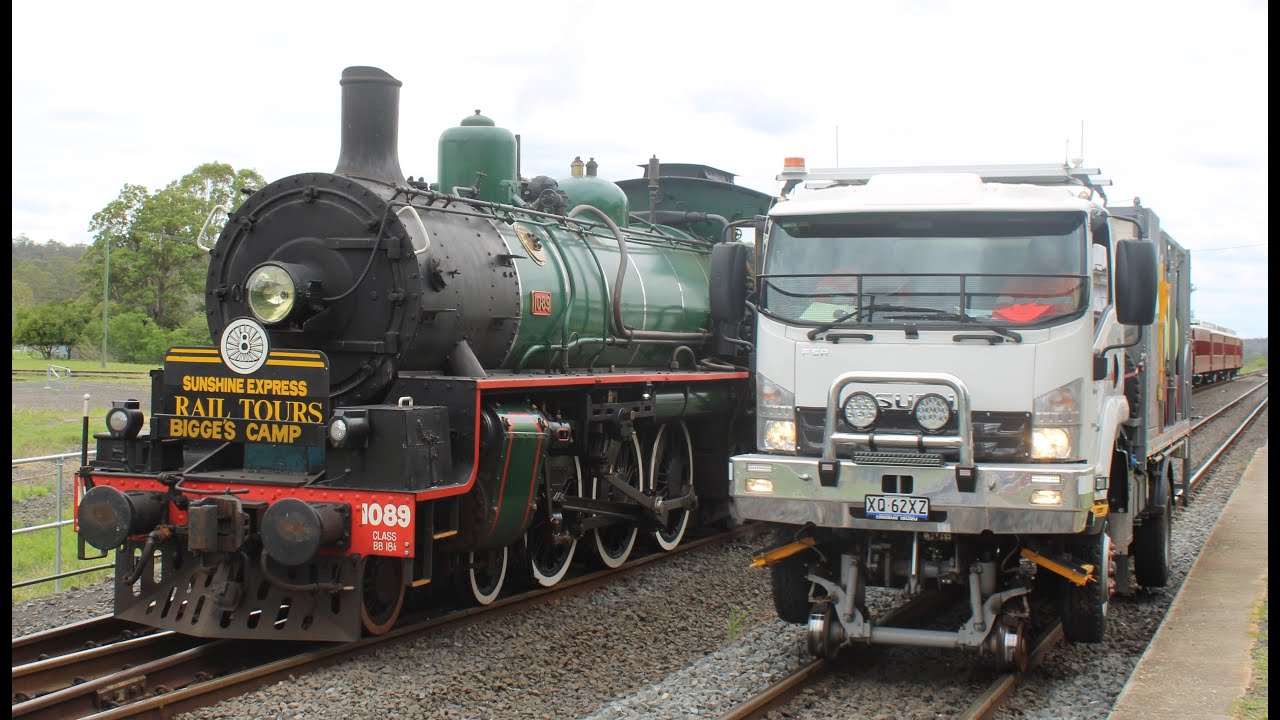BB18 1/4 1089 first run with passengers Ipswich to Grandchester return.