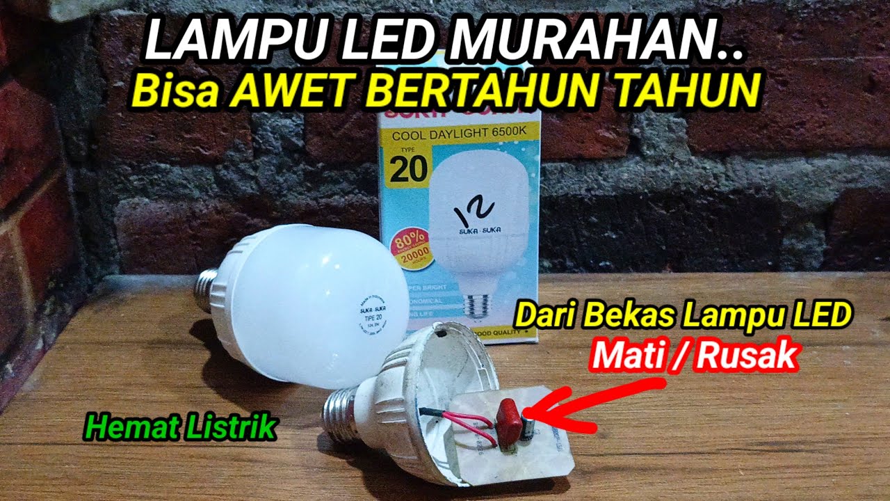 RAHASIA LAMPU LED MURAHAN BISA AWET BERTAHUN TAHUN ‼️ HEMAT LISTRIK