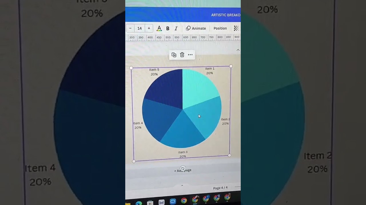 How to make charts on Canva!