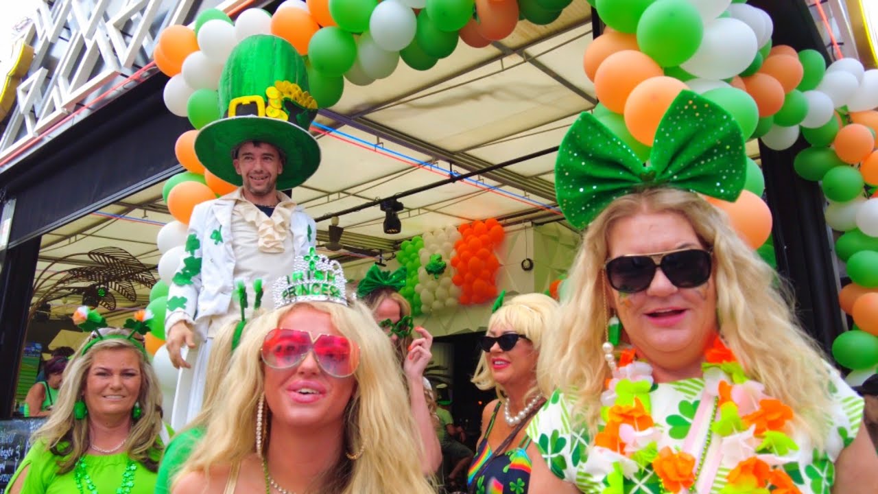 BENIDORM 🇪🇦 SAINT PATRICK'S DAY 2024 SPAIN 4K