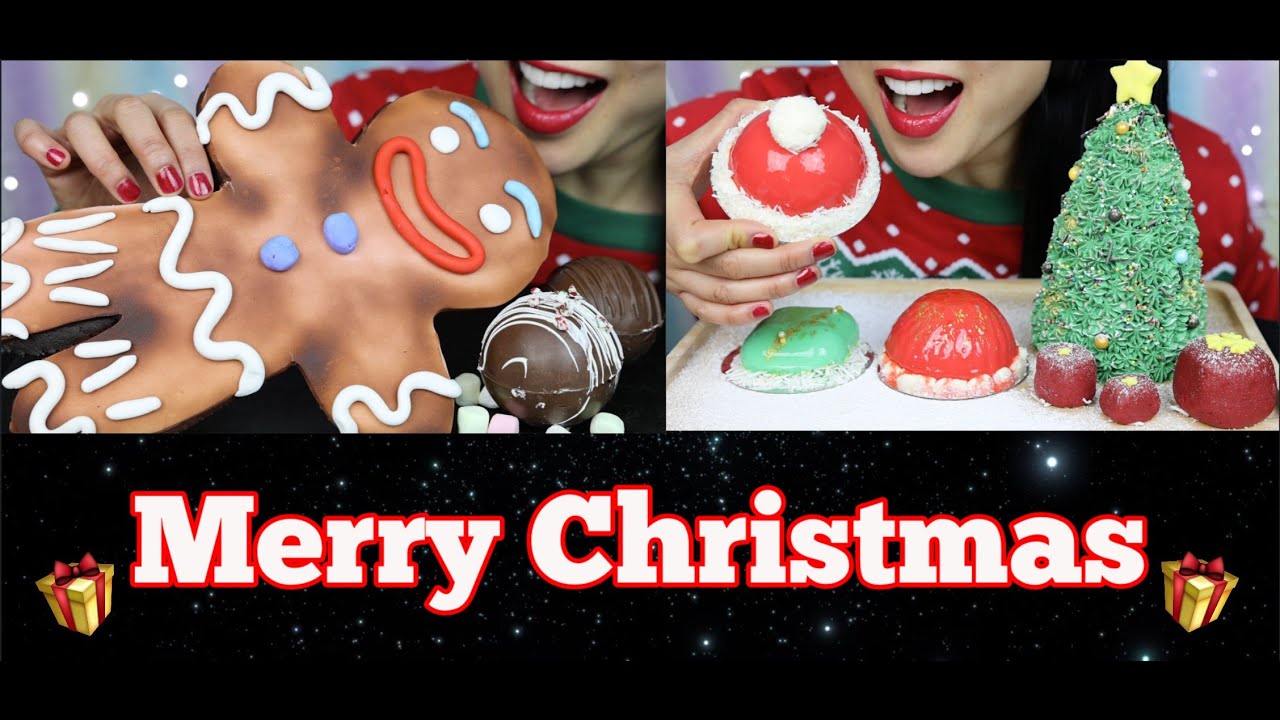 ASMR CHRISTMAS TREATS SPECIAL EDITION (EATING SOUNDS) NO TALKING | SAS-ASMR