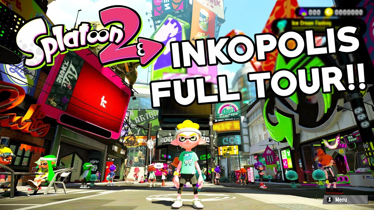 Splatoon 2 - Inkopolis Square Complete Tour! (Splatfest Demo)