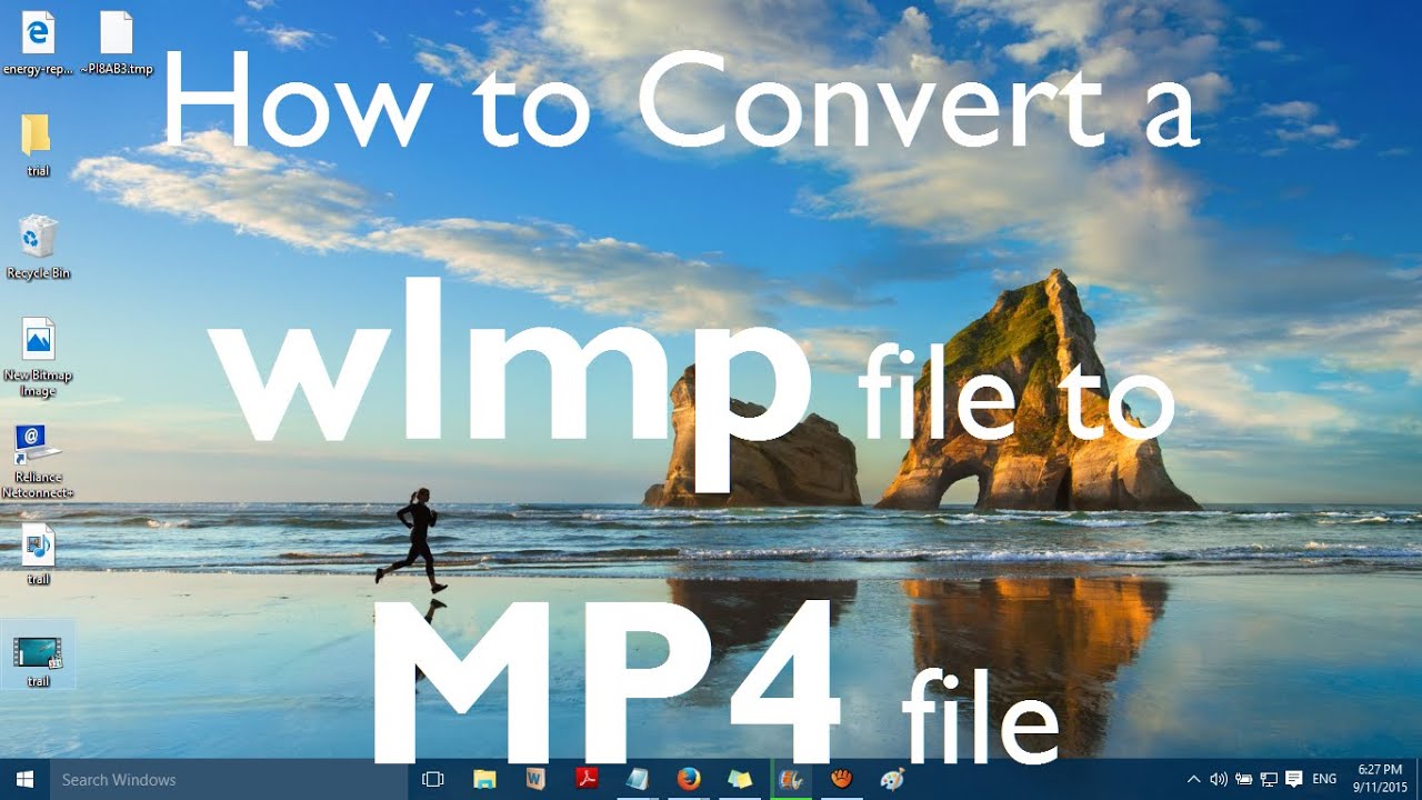 How to convert a  wlmp file to  mp4 file