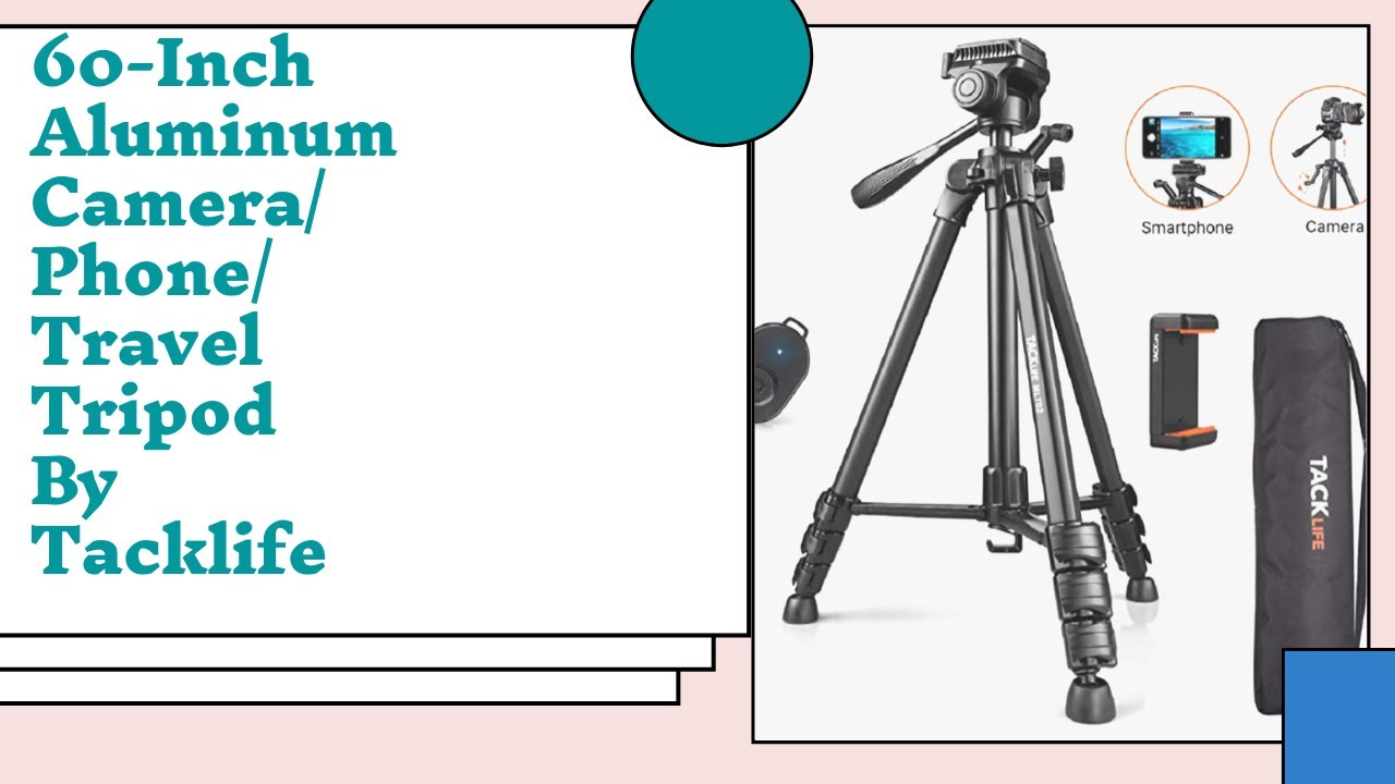 60-Inch Aluminum Camera/Phone/Travel Tripod