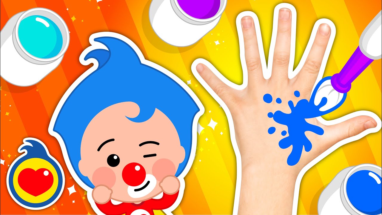 Pintando a Mão com a Família dos Dedos Coloridos 3 🖐️🌈 | Aprendendo com Um Herói do Coração ❤️